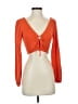 Le Lis Orange Long Sleeve Top Size S - photo 1