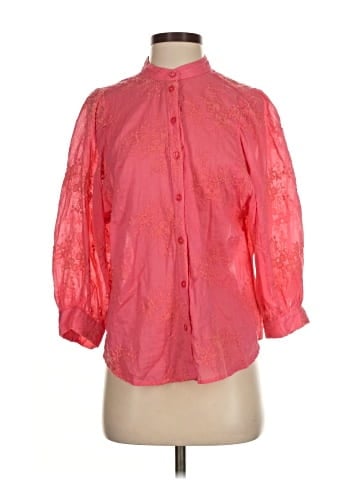 Pilcro by Anthropologie 3/4 Sleeve Blouse (view 1)