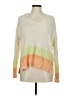 Lush Color Block Ivory Pullover Sweater Size M - photo 1