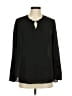 Cato 100% Polyester Black Long Sleeve Blouse Size M - photo 1