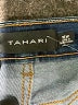 Tahari Solid Blue Jeans Size 18W - photo 3