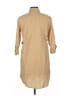 Betabrand Tan 3/4 Sleeve Button-Down Shirt Size L - photo 2