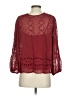 J.Crew 100% Polyester Burgundy 3/4 Sleeve Blouse Size S - photo 2