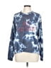 Rae Dunn Tie-dye Blue Sweatshirt Size L - photo 1