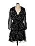 Koko + Mason 100% Polyester Stars Black Cocktail Dress Size L - photo 1