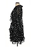 Koko + Mason 100% Polyester Stars Black Cocktail Dress Size L - photo 5