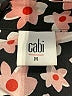 CAbi 100% Polyester Floral Black Kimono Size M - photo 7