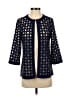 Chico's 100% Polyester Polka Dots Blue Jacket Size XS (00) - photo 1