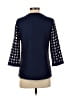 Chico's 100% Polyester Polka Dots Blue Jacket Size XS (00) - photo 2