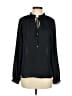 DKNY 100% Polyester Black Long Sleeve Blouse Size S - photo 1