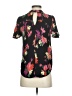 Maeve 100% Viscose Floral Black Short Sleeve Blouse Size XS - photo 2