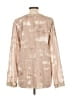 Valette Tan Long Sleeve Blouse Size L - photo 2