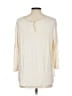 Left Coast by Dolan 100% Polyester Ivory 3/4 Sleeve Top Size L - photo 2