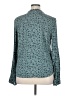Hinge 100% Viscose Teal Long Sleeve Blouse Size XL - photo 2