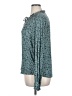 Hinge 100% Viscose Teal Long Sleeve Blouse Size XL - photo 5