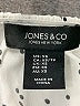 Jones & Co 100% Polyester White Sleeveless Blouse Size XS - photo 7