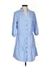 Assorted Brands Checkered-gingham Blue Casual Dress Size XS - photo 1