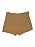 Very J Solid Tan Khaki Shorts Size L - photo 2