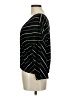 Express One Eleven Stripes Black Long Sleeve Blouse Size M - photo 5