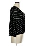 Express One Eleven Stripes Black Long Sleeve Blouse Size M - photo 4