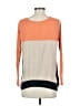 Vertical Design Color Block Orange Cardigan Size S - photo 2