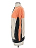 Vertical Design Color Block Orange Cardigan Size S - photo 5