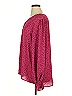 Haptics Polka Dots Pink Long Sleeve Blouse Size 1X - photo 5