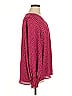 Haptics Polka Dots Pink Long Sleeve Blouse Size 1X - photo 4