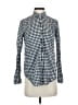 J.Crew Checkered-gingham Blue Long Sleeve Button-Down Shirt Size 4 - photo 1