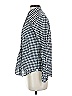 J.Crew Checkered-gingham Blue Long Sleeve Button-Down Shirt Size 4 - photo 5