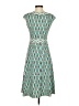 Max Studio Print Teal Cocktail Dress Size XS - photo 2