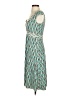 Max Studio Print Teal Cocktail Dress Size XS - photo 5