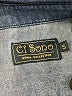 Ci Sono Blue 3/4 Sleeve Button-Down Shirt Size S - photo 7