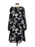 Assorted Brands Print Black Blue Casual Dress Size M (estimated) - photo 2
