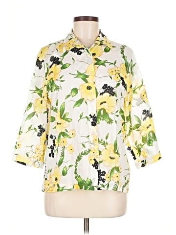Sag Harbor 3/4 Sleeve Button-Down Shirt (view 1)