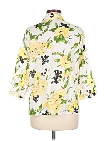 Sag Harbor 3/4 Sleeve Button-Down Shirt (view 2)