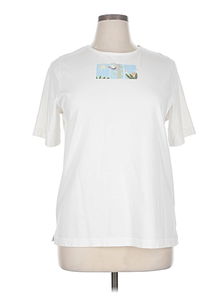 Pre-owned Cj Banks Short Sleeve T-shirt In White