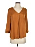 Gap Outlet 100% Polyester Brown 3/4 Sleeve Blouse Size S - photo 1