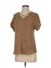 Maurices 100% Polyester Brown Short Sleeve Blouse Size XS - photo 1