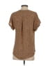 Maurices 100% Polyester Brown Short Sleeve Blouse Size XS - photo 2
