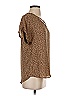 Maurices 100% Polyester Brown Short Sleeve Blouse Size XS - photo 4