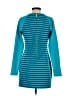 MICHAEL Michael Kors Stripes Teal Casual Dress Size 2 - photo 2