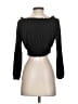 Divided by H&M Black 3/4 Sleeve Blouse Size S - photo 2