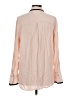 Old Navy 100% Rayon Color Block Pink Long Sleeve Blouse Size M - photo 2