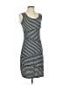 Max Studio Stripes Gray Casual Dress Size S - photo 1