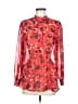 Anne Klein 100% Polyester Red Long Sleeve Blouse Size 6 - photo 1