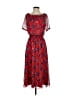 Ava & Aiden 100% Polyester Paisley Red Casual Dress Size XS - photo 1