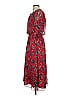 Ava & Aiden 100% Polyester Paisley Red Casual Dress Size XS - photo 5