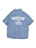 Assorted Brands 100% Lyocell Blue Short Sleeve Button-Down Shirt Size 150 cm / US 12 - photo 2