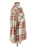Unbranded 100% Polyester Plaid Brown Tan Long Sleeve Blouse Size S - photo 4